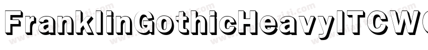 FranklinGothicHeavyITCW08 Regular字体转换